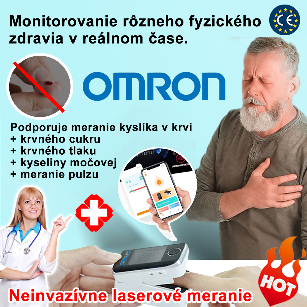 OMRON 【Najlepší cenový model】[Neinvazívne a vysoko presné lekárske ošetrenie] Meranie krvného cukru + meranie krvného tlaku